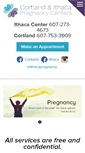 Mobile Screenshot of ithacapregnancy.com